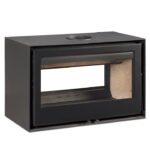 rocal habit 100 dc double sided wood burning stove