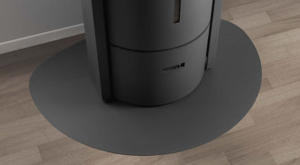 example of floor plate with stove