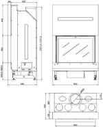 Rocal G350 Built In Wood Fire Frontal