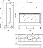 Rocal G500 Built In Wood Fire Frontal