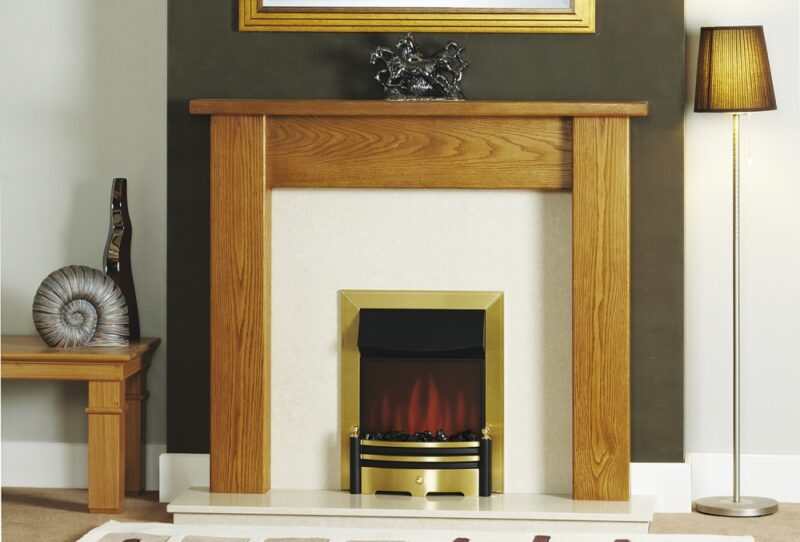 janine fireplace mantel