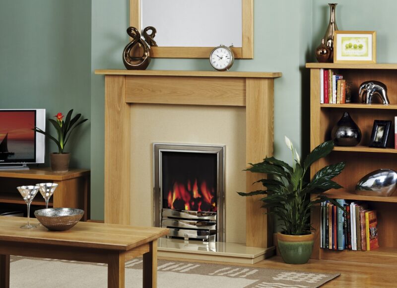 justine solid oak fireplace mantel 1