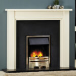 linden painted fireplace surround