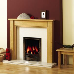 linden solid oak fireplace mantel