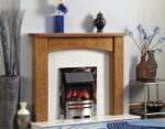 plymton solid oak fireplace surround