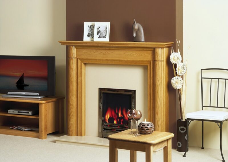 windermere solid oak fireplace mantel
