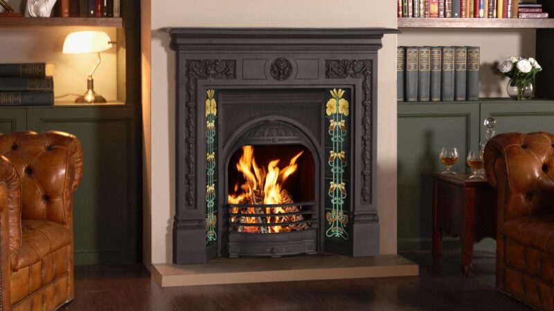 Combination Tiled Insert in matt black with 2 x Evening Primrose tile sets copy scaled 1