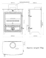 fdc5w eco stove drawing