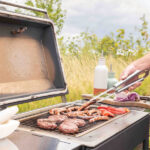 Dragonfly Hestia Heat Grill Cooking Lid Open