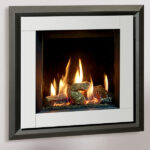 Gazco Riva2 400 Evoke Steel White Gas Fire CU
