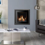 Gazco Riva2 400 Evoke Steel White Gas Fire CU2