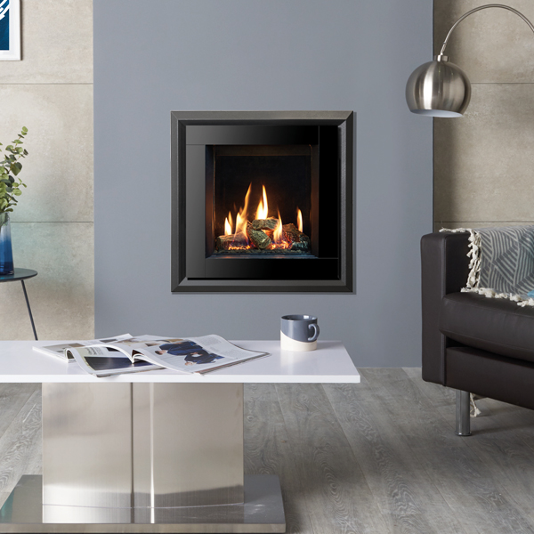 Gazco Riva2 400 Evoke Steel White Gas Fire CU2