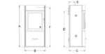 Varde Stove Size Diagram