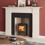 Stovax Futura 4 In Limestone Fireplace