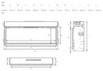 eStudio 60R Electric Fire Sizes