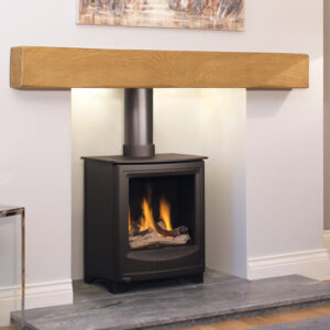 newman telford oak fireplace beam