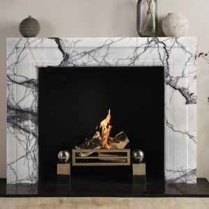 Manhattan Classic Reduced Natural Marble Fireplace Surround