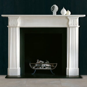 chesneys acanthus marble fireplace