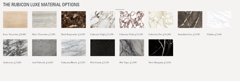 rubicon marble fireplace materials