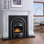 Cast Tec Verona Corinthian Carrara Marble Fireplace CU1