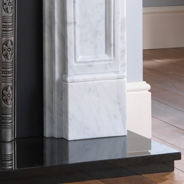 Cast Tec Verona Corinthian Carrara Marble Fireplace CU3