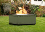Large Fire Pit with Slate Green panels