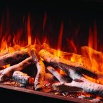 Silver Birch Ceramic Log Fuel Bed