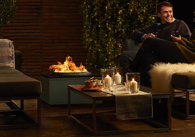 Standard Fire Pit In Slate Green Steel