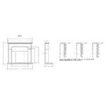 birre fireplace dimensions