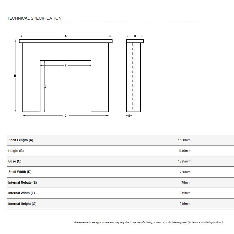 cast tec corinthian marble fireplace dimensions