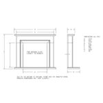 santiago fireplace dimensions