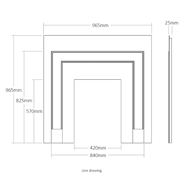 sophia steel fascia dimensions drawings