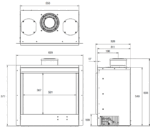 Gazco Riva2 500 Balanced Flue Gas Fire Sizes