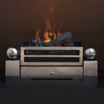chesneys soho with dogs electric fire basket