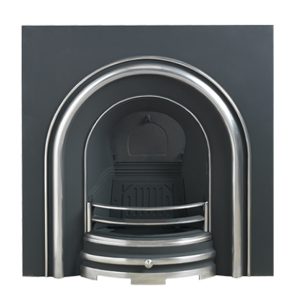 Royal Polished Traditional Cast Iron Fireplace Insert