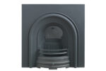 royal arch black cast iron fireplace