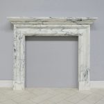 Salisbury Bolection 58 Arabescato Marble Fireplace Surround - Polished Plain Background
