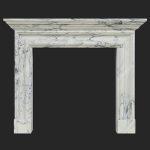 Salisbury Bolection Arabescato Natural Marble Fireplace Surround