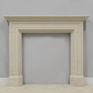 Chatsworth 54" Montelo Beigel Limestone Fireplace Surround