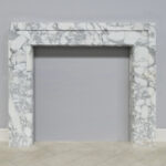 shoreditch arabescato marble fireplace surround