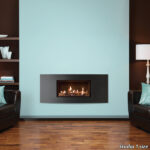 Gazco Studio 1 Verve Blue Wall Roomset