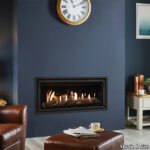 Gazco Studio 2 Edge Balanced Flue Black Glass Driftwood