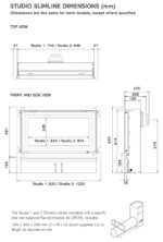 Gazco Studio Slimline Fire Sizes