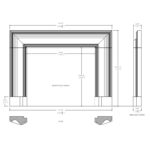 chesneys milo bolection marble fireplace surround