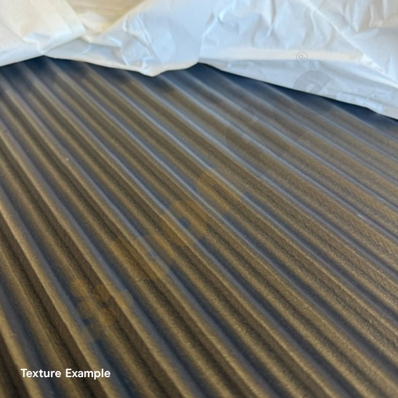 cast iron reeded fireplace chamber lining panels close up of the black texture