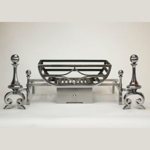 Chesneys Caxton Forged Steel Fire Basket For Firedogs