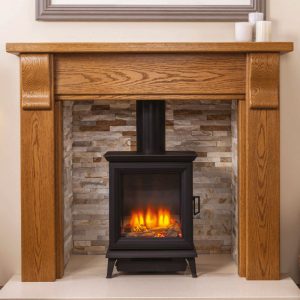 montreal solid oak fireplace surround