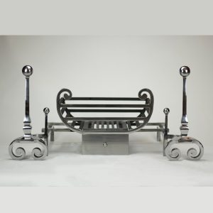 Chesneys Tyndale Forged Steel Fire Basket For Firedogs