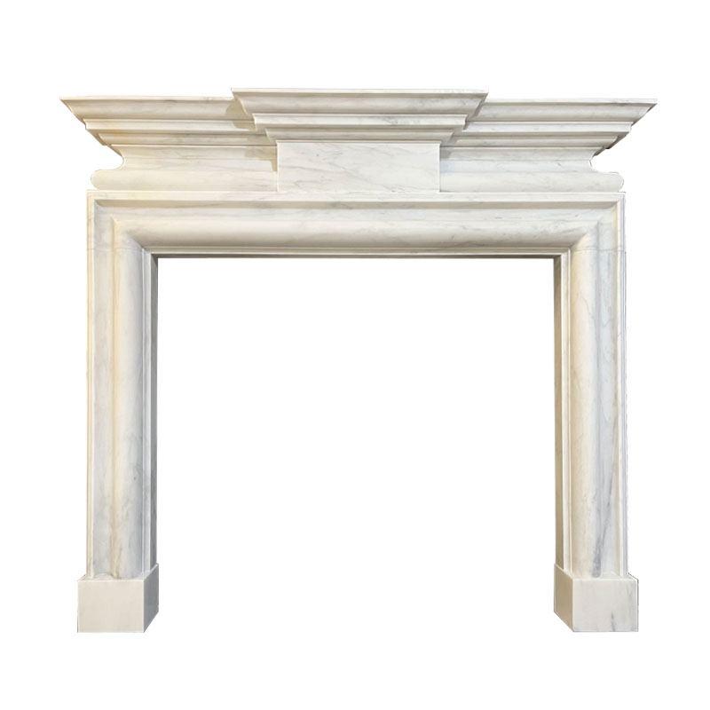 012 bianca carrara marble fireplace surround