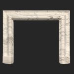 Aztec Bolection Arabescato Natural Marble Fireplace Surround